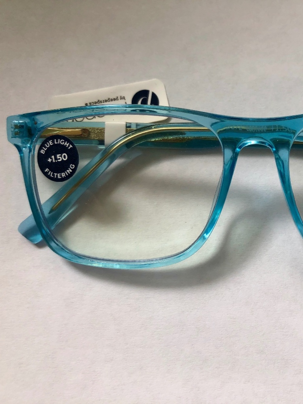 New Blue Latitude Peepers Readers +1.50
